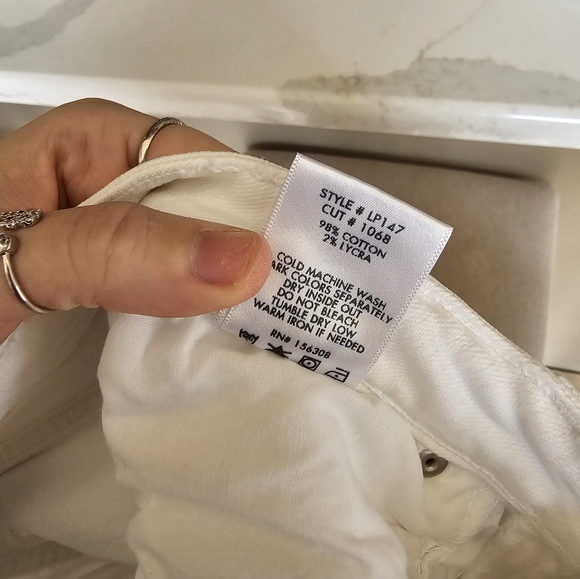 Letters to Juliet Sicily Raw Frayed Hem High Waist  Wide Leg - Picture 10 of 11